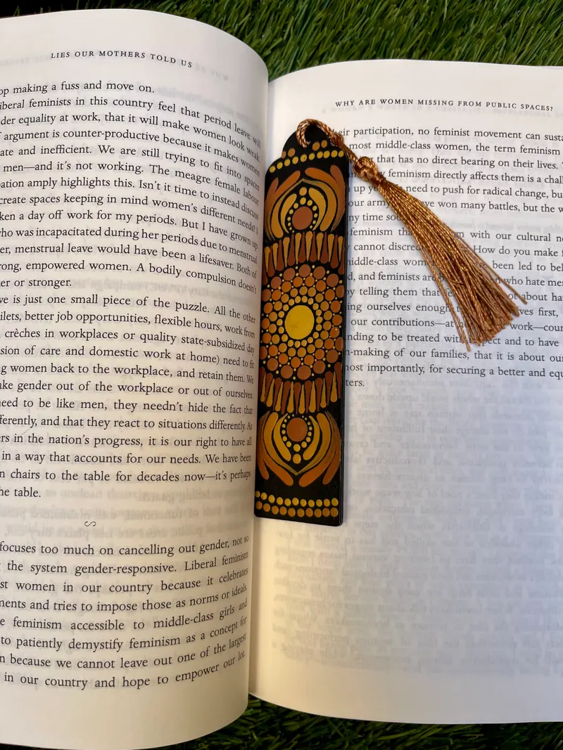 Black & Gold Mandala Bookmark - 2