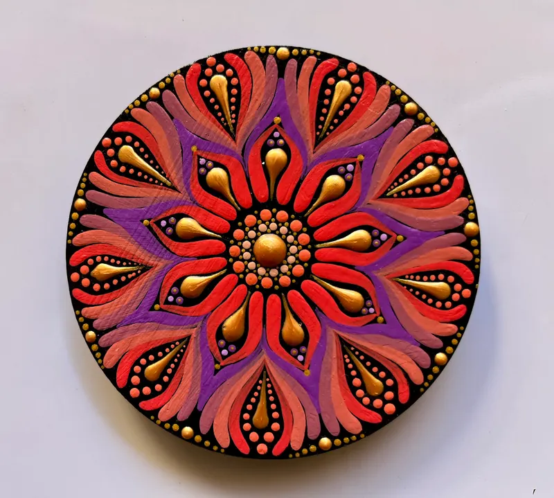 Floral Mandala Magnet
