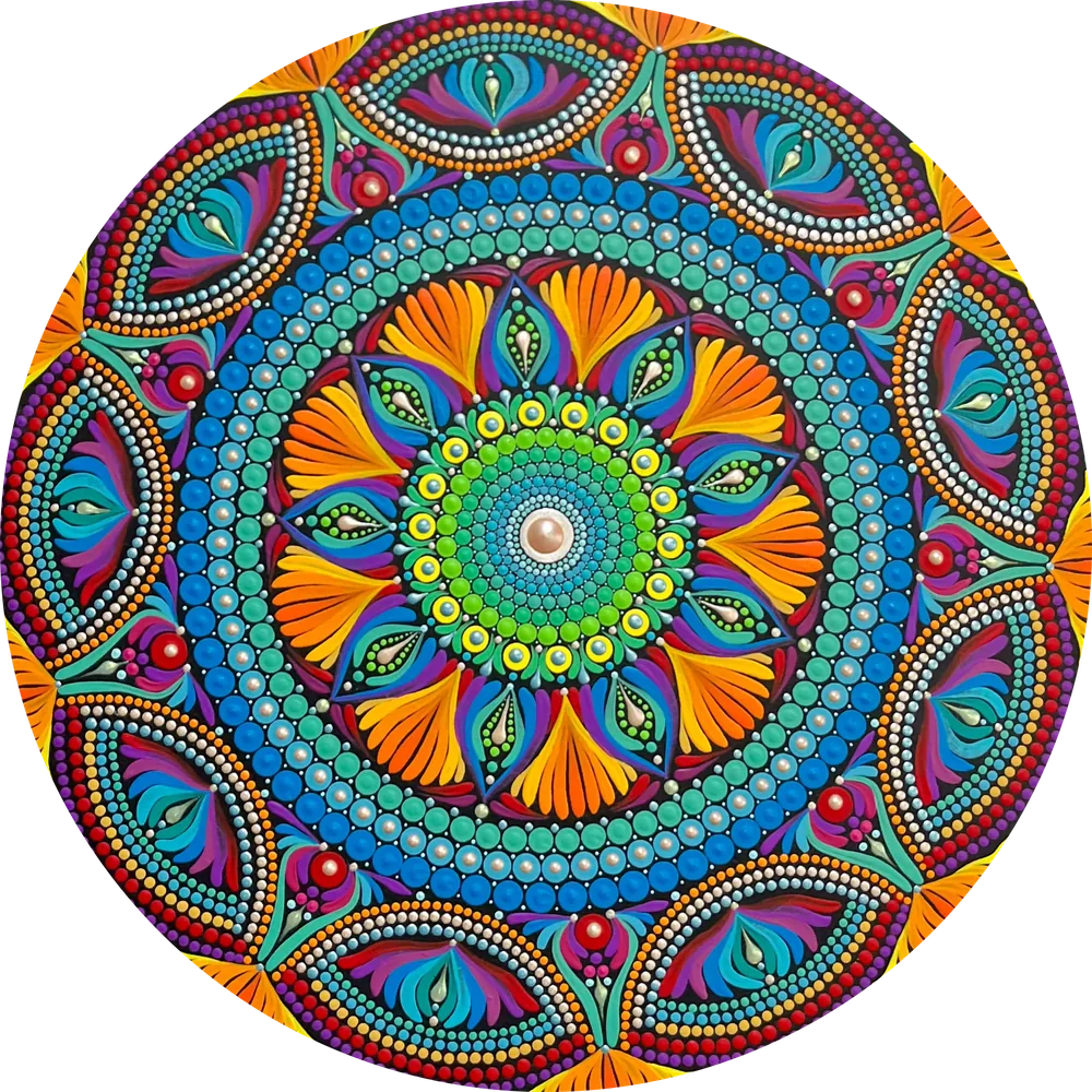 16” Rainbow Mandala