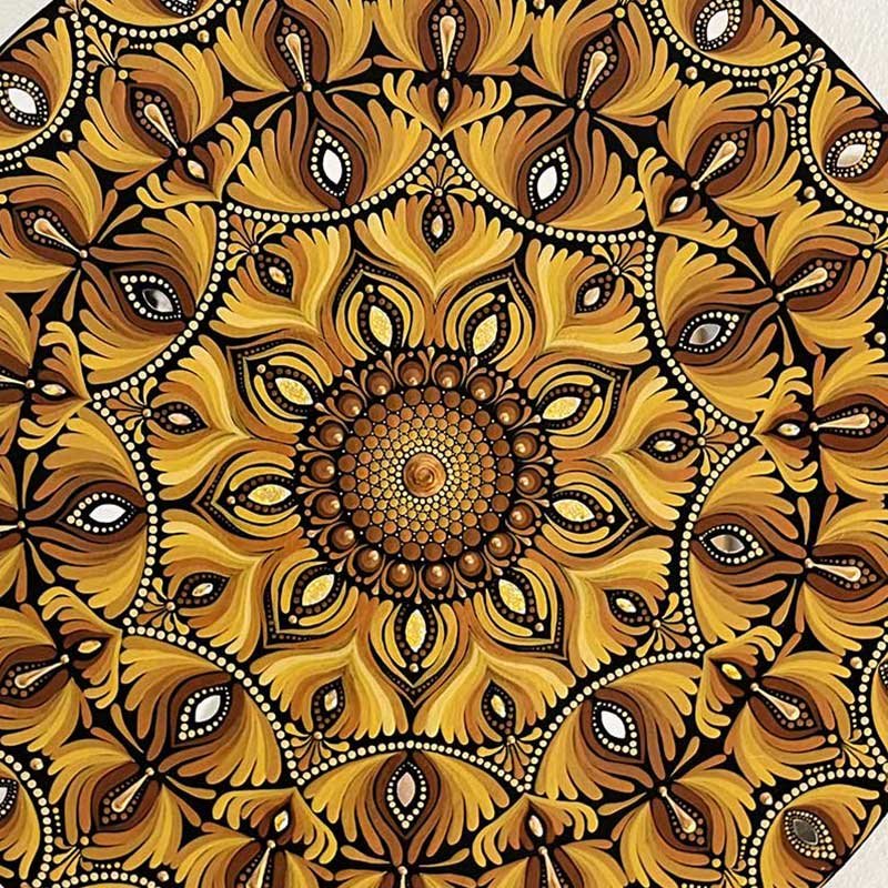 16” Golden Bloom Mandala - image 2